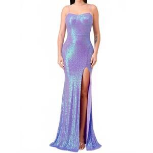 NEW LOVESOME anna high-waisted skirt dress in purple